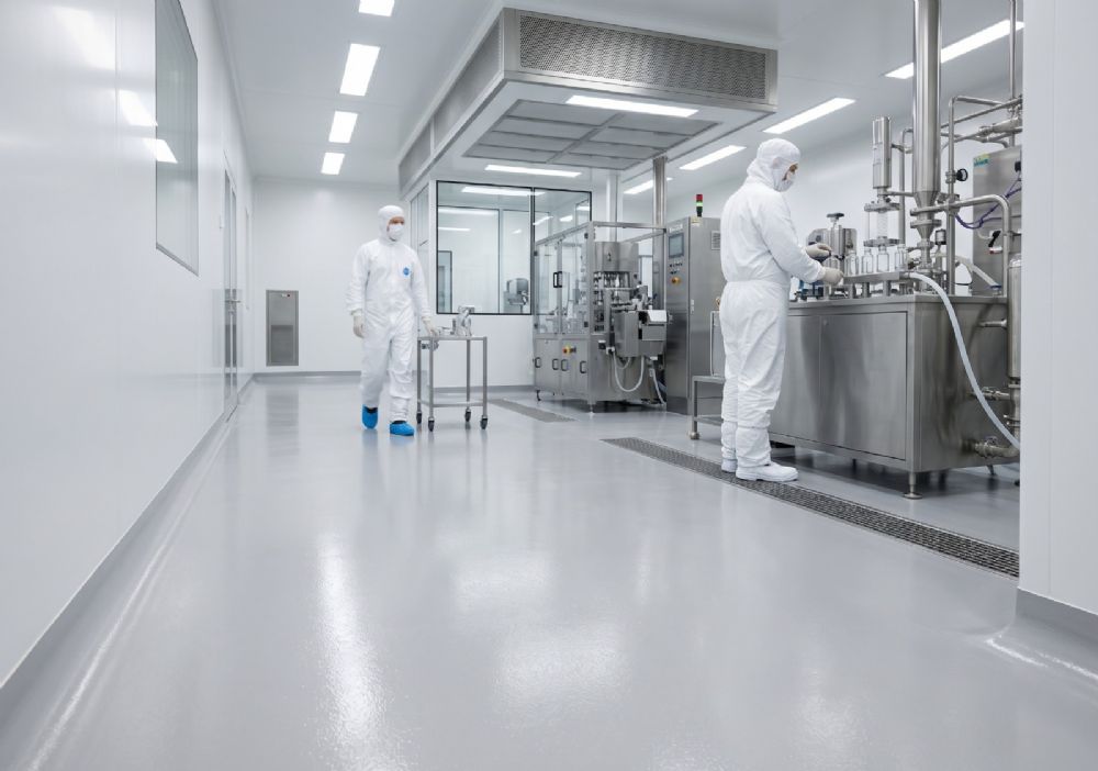 �la� Fabrikalar� ve Temiz Odalar (Cleanroom) ��in Uluslararas� Hijyen Standartlar�nda Zeminler